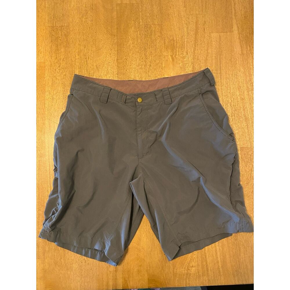 Outdoor Research Equinox Shorts Men 36 x10 Gray Hiking Trail Stretch Gorpcore